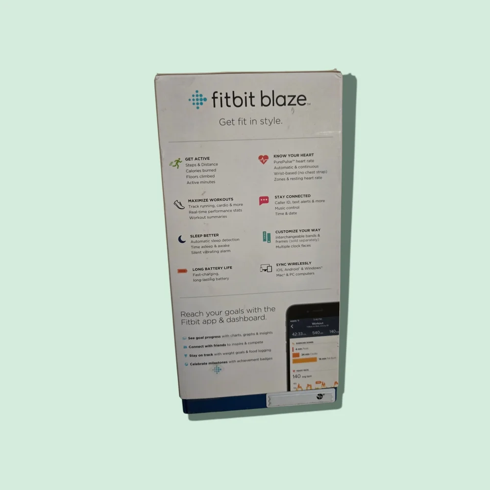 Fitbit Blaze Smart Fitness Watch - Plum Size L